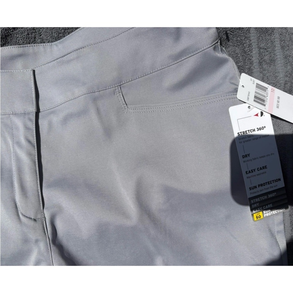 Grand Slam Women's Light Gray Athletic Shorts - Picture 2 of 8